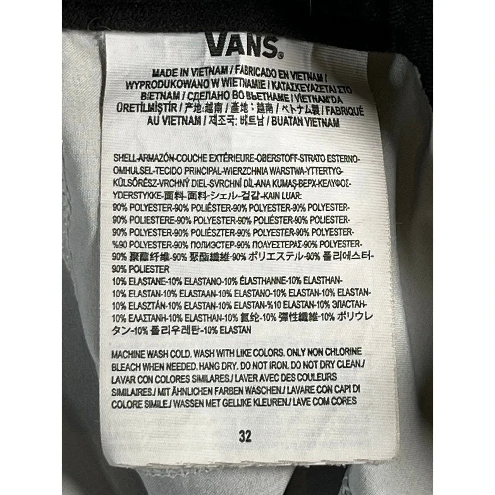VANS Mens 32 Boardshorts Black Checkerboard Side 7" inseam - Picture 6 of 11